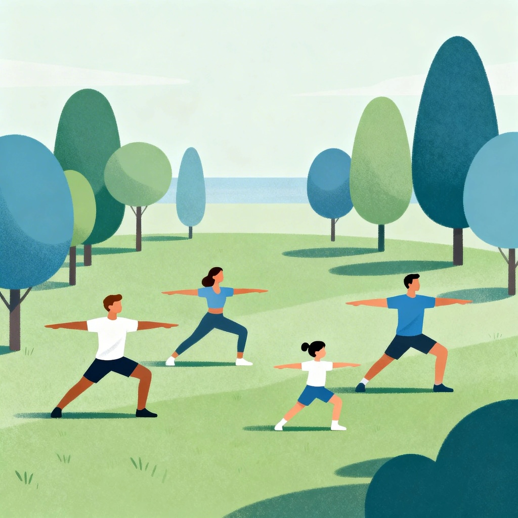 Rodzinne ćwiczenia na świeżym powietrzu